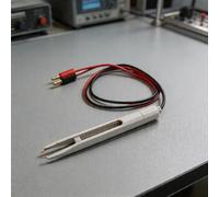 Câble de test LCR avec embouts de mandrin standard et plaqués or de 4 mm optimisé pour la mesure de l'inducteur de condensateur de résistance SMD