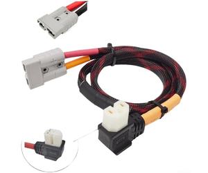 Câble de transition d'alimentation 50 A vers IEC C13 construit avec un fil en silicone ultra doux 8 AWG de 10 mm² pour machines à souder et onduleurs de puissance (D)