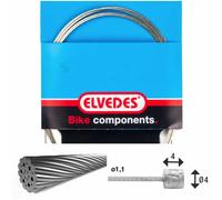 Câble de transmission 1x19 fils galvanisé Ø1,1mm avec tête Ø4x4 Elvedes Argenté