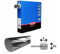 Câble de transmission 1x19 fils Stainless Ø1,1mm avec tête N Ø4,5x4,5 Elvedes Argenté