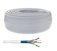 Câble de transmission CAT 6 - Wentronic - 100m - Gris - SFTP, PiMF