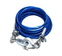 Câble de treuil en Acier, résistance à la Rupture de 22 000 LB, câble de remorquage Robuste Bleu, câble en Acier avec Crochet pivotant et Gaine en PVC pour Camion de remorquage, dépanneuse (