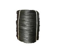 Câble de treuil synthétique extrême 8 mm x 40 m, 12 brins, for véhicule, Camion, Bateau, Tout-Terrain Léger et Plus résistant à l'abrasion(Gray)