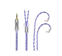 Câble d'écouteurs coaxiaux SpaceCloud Flagship 6N Litz plaqué argent OCC + 7N OCC Mix (2,5 mm avec QDC