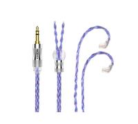 Câble d'écouteurs coaxiaux SpaceCloud Flagship 6N Litz plaqué argent OCC + 7N OCC Mix (3,5 mm avec QDC