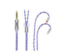 Câble d'écouteurs coaxiaux SpaceCloud Flagship 6N Litz plaqué argent OCC + 7N OCC Mix (4,4 mm avec 0,78