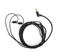 Câble d'écouteurs détachable avec crochet d'oreille confortable, compatible avec la commande filaire et microphone pour Sennheiser IE40Pro, son de