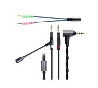 Câble D'Écouteurs HFM04 avec Microphone Métallique Omnidirectionnel HD pour pour HE400SE Sundara Arya Ananda Deva Pro MEZE 2IN 1