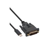 Câble d'écran - INLINE - USB-C vers DVI-D - USB 3.1 Gen 1 - DisplayPort 1.2 - 2 m 1080p