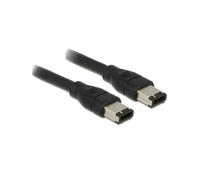 Câble DeLOCK 83273 FireWire 400 (IEEE 1394/IEEE 1394a) 0.5m Noir - Connecteurs 6-p Mâle/Mâle - Transfert 400 Mbit/s - Unité