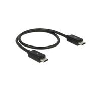 Câble DeLOCK 83570 USB 2.0 - USB B Mâle/Mâle - 0.3m - Noir - Connecteur USB B Mâle vers USB B Mâle, spécification USB 2.0, longueur 0.3 mètre