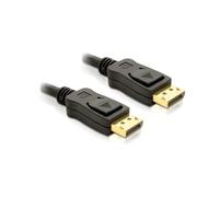 Câble DeLOCK DisplayPort 1.2 Mâle/Mâle 4K 1m Noir - Connecteurs mâle à mâle, Longueur 1 mètre, Prend en charge la résolution 4K UHD