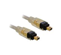 Câble DeLOCK FireWire Mâle/Mâle 2.0m Gris - Référence 82571 - Connectique FireWire Standard - Longueur 2 mètres