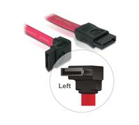 Câble DeLOCK SATA II 0.5m Rouge - Référence 84220 - Longueur 0.5 mètre - Connectique SATA II - Couleur Rouge - Code SH 84733080