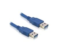 Câble DeLOCK USB 3.0 A Mâle/Mâle 3m Bleu - Connecteurs USB-A Mâle, Transfert 5 Gbit/s, Référence 82536