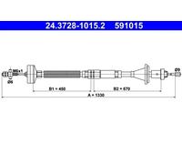 ATE 24.3728-1015.2 Câble d'embrayage