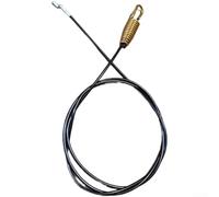 Câble d'embrayage pour souffleuse à neige 946-05067/746-05067 avec coude en Z de 114,8 cm + ressort pour Craftsman pour Troy-Bilt pour machines de jardin pour homme de cour (argent)