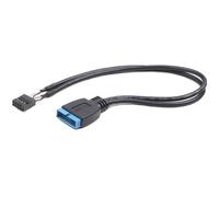 Câble d'en-tête USB - GEMBIRD - CC-U3U2-01 - 9 broches USB 2.0 - 19 broches 3.0 - Noir