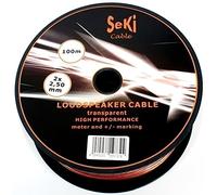 Câble d'enceinte 2 x 2,50 mm2-100 m - Transparent - CCA - Câble Audio - Câble de boîte