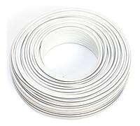 Câble d'enceinte blanc 2 x 1,50 mm² 30 m