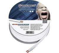 Câble d'enceintes Oehlbach Speaker Wire 2 x 0,75 mm Blanc (bobine de 10 m)