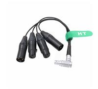 Câble d'enregistrement audio à angle droit 10 broches vers XLR 3 broches pour Shogun Inferno, Ninja Inferno, Shogun Flame, Shogun Monitor (IO-R10pin)