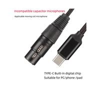 Câble D'Enregistrement de Microphone de Type C, Câble USB C Vers XLR Femelle, Câble de Microphone USB C à Faible Bruit, HIFI Branchez et Jouez B