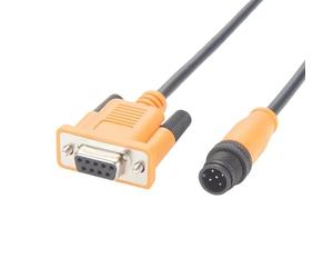 Câble d'enregistreur de données CAN Bus M12 A 5 broches mâle vers DB9 femelle IP67 NMEA2000 M12 vers D-Sub 9 broches RS232 convertisseur série pour CANOpen DeviceNet RS485 (1 m)