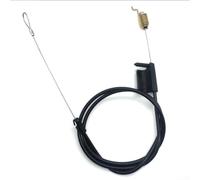 Câble d'entraînement en acier inoxydable pour tondeuse à gazon autopropulsée de 53,3 cm avec revêtement en PVC résistant à l'usure et extrémité nœud métallique Longueur du conduit de 95 cm Noir