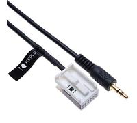Câble d'entrée audio AUX Adaptateur pour téléphérique compatible avec E60 E63 E64 E65 E66 E81 E82 E87 E88 E90 E91 E92 E93 Lecteur CD Navigation 12 broches Transmetteur Connecteur d'extension 1.5m