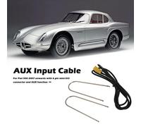 Câble d'entrée de ligne Audio, Mini ISO 6 broches à 3.5mm, adaptateur de câble d'entrée Jack pour Fiat Grande Punto 500