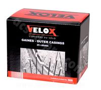 Boîte de 25 câbles de dérailleur inox Velox Shimano 12-10 2,50 m Argenté