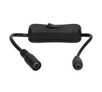 Câble D'extension 1ft 2A 5521, Adaptateur D'alimentation 12/24V DC 2,1 Mm X 5,5 Mm, Câble D'alimentation avec Interrupteur pour LED de Caméra de Surveillance et Plus