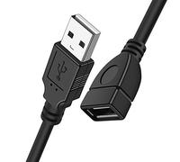 Câble d'extension 2.0 USB vers USB de 1,5m Adaptateur de Cordon mâle à Femelle Compatible avec Lecteur Flash, Souris, Clavier, imprimante et Autres périphériques USB (Pack de 3)