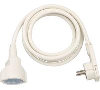 Câble d'extension 2 m H05VV-F 3G1.5 IP20 Blanc