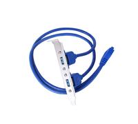 Câble d'extension 20 broches vers double baffle USB 3.0 Haute vitesse USB 3.0