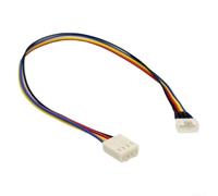 Câble d'extension 4 broches pour ventilateur Pwm GPU pour cartes graphiques connexion carte mère faisceau de câblage flexible pour système de refroidissement PC Noir 30 cm de longueur (50 cm)