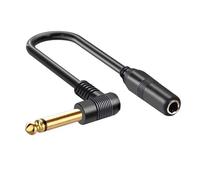 Câble d'extension 6,35 mm mâle vers femelle 6,35 mm mâle vers femelle 6,35 mm pour amplificateurs, haut-parleurs, câble d'extension 6,35 mm