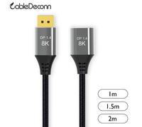 câble d'extension 8K Displayport mâle à femelle 4K DP HD, cordon de 1M 1.5M 3M pour moniteur de jeu, ordinateur portable, projecteur PC