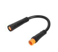 Câble d'extension à 3 broches pour commande d'accélérateur de vélo électrique avec longueur de 129 mm et matériau ABS haute durabilité (un mâle et une mère)