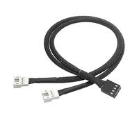 Câble d'extension à 4 broches pour carte mère 1 vers 1/2 voies - Connecteur gainé CPU PWM - Câble d'alimentation - Accessoires pratiques - Carte graphique - Fil de ventilateur - Gaine d'ordinateur et