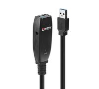 Câble d'extension actif USB 3.0 Lindy Slim 15 m, 43322