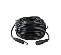 Câble d'extension adaptateur d'alimentation CC 18,3 m 2,1 mm x 5,5 mm 12 V compatible avec adaptateur d'alimentation 12 V DC, LED, caméra de vidéosurveillance, caméra WiFi de sécurité, DVR