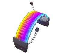 Câble D'extension ARGB, Excellente conductivité, éclairage synchronisé, Fils 41 Pièces, Résistant, Stable et Flexible, pour Boîtier D'ordinateur, avec Plug and Play coloré, pour