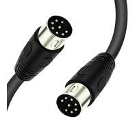 Câble d'extension audio MIDI 8 broches DIN mâle vers mâle pour Bang & Olufsen B&O BeoLab PowerLink MK2, Peavey Sanpera Pedal et Monster Clarity HD Model One (1,5 m)