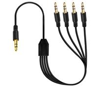 Câble d'extension audio répartiteur de casque CC 3,5 mm vers câble double casque, adaptateur TRS mâle vers 2 prises jack stéréo mâles pour smartphone, ordinateur, MP3, écouteurs, haut-parleurs (1 m