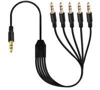Câble d'extension audio répartiteur de casque CC 3,5 mm vers câble double casque, adaptateur TRS mâle vers 2 prises jack stéréo mâles pour smartphone, ordinateur, MP3, écouteurs, haut-parleurs (1 m