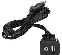 Câble d'extension AUX 3 5 mm Prise de rallonge Montage du câble USB Panneau pour la Plupart des Voitures-Rallonge USB Jack