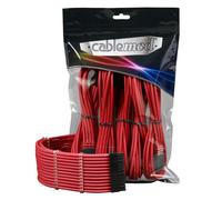 Câble d'extension - CableMod - PRO ModMesh - Rouge - Alimentation - Kit complet