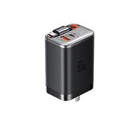 Câble d'extension chargeur USB-C+C+A GaN 67 W pour ordinateurs portables - Compatible avec les adaptateurs Apple, Samsung, Lenovo et voiture